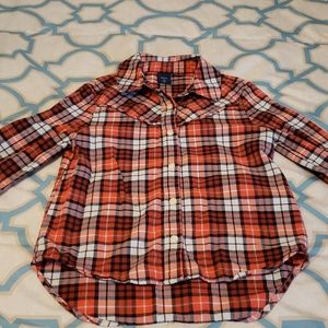 🏖 $5 SALE! Gap kids plaid button down shirt